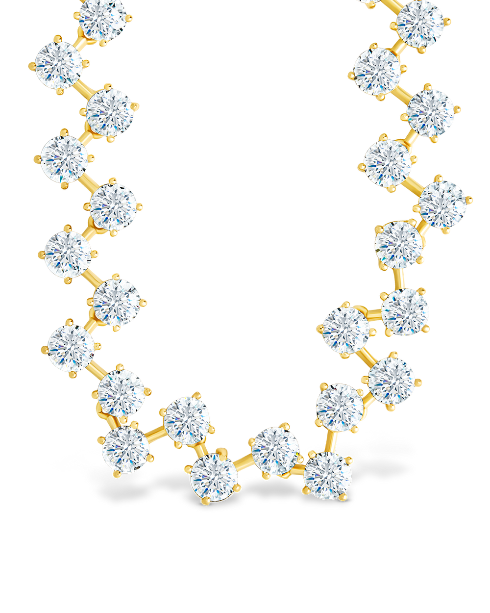 Carson Adjustable CZ Tennis Bolo Necklace