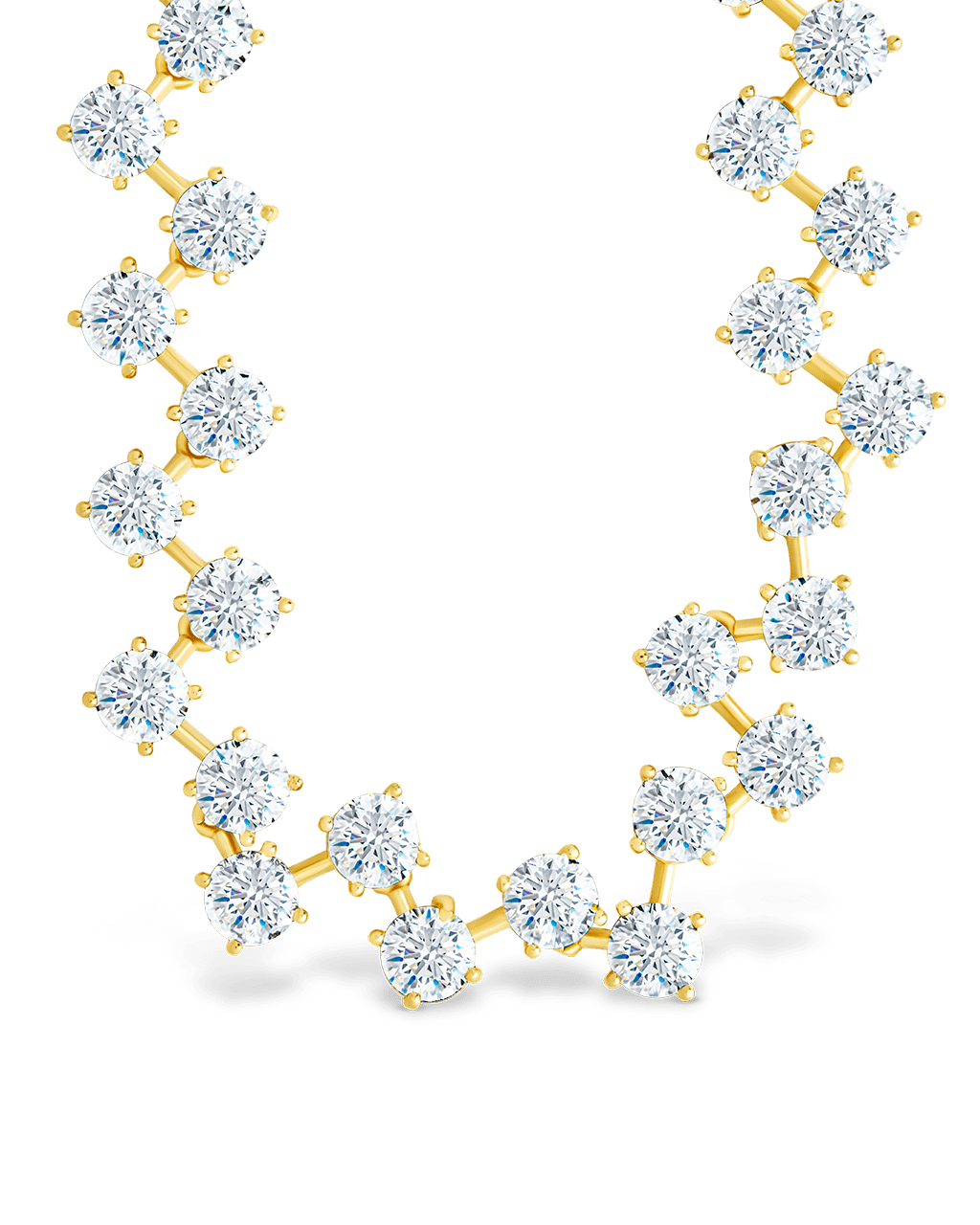 Carson Adjustable CZ Tennis Bolo Necklace - Sterling Forever
