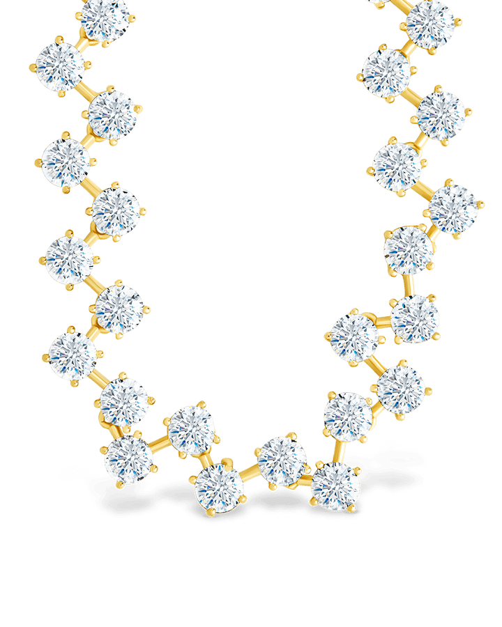 Carson Adjustable CZ Tennis Bolo Necklace