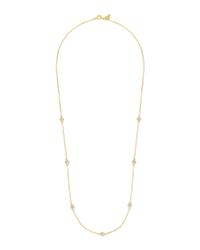 Honora CZ Petal Station Necklace
