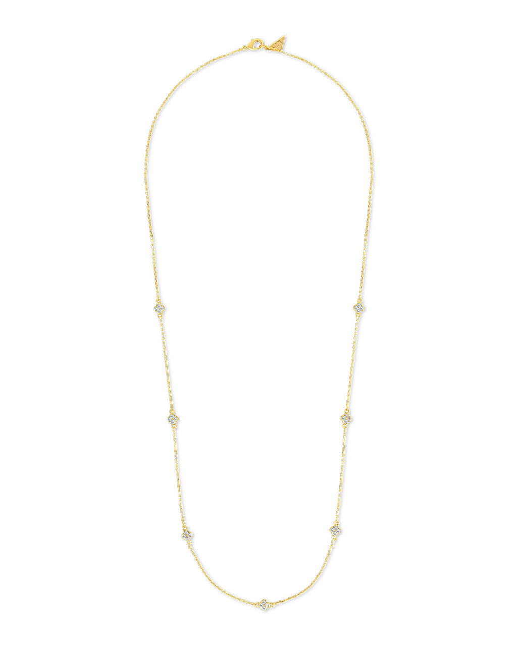 Honora CZ Petal Station Necklace