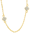 Honora CZ Petal Station Necklace