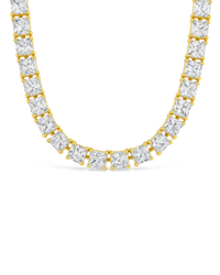 Marisol Princess Cut CZ Tennis Necklace