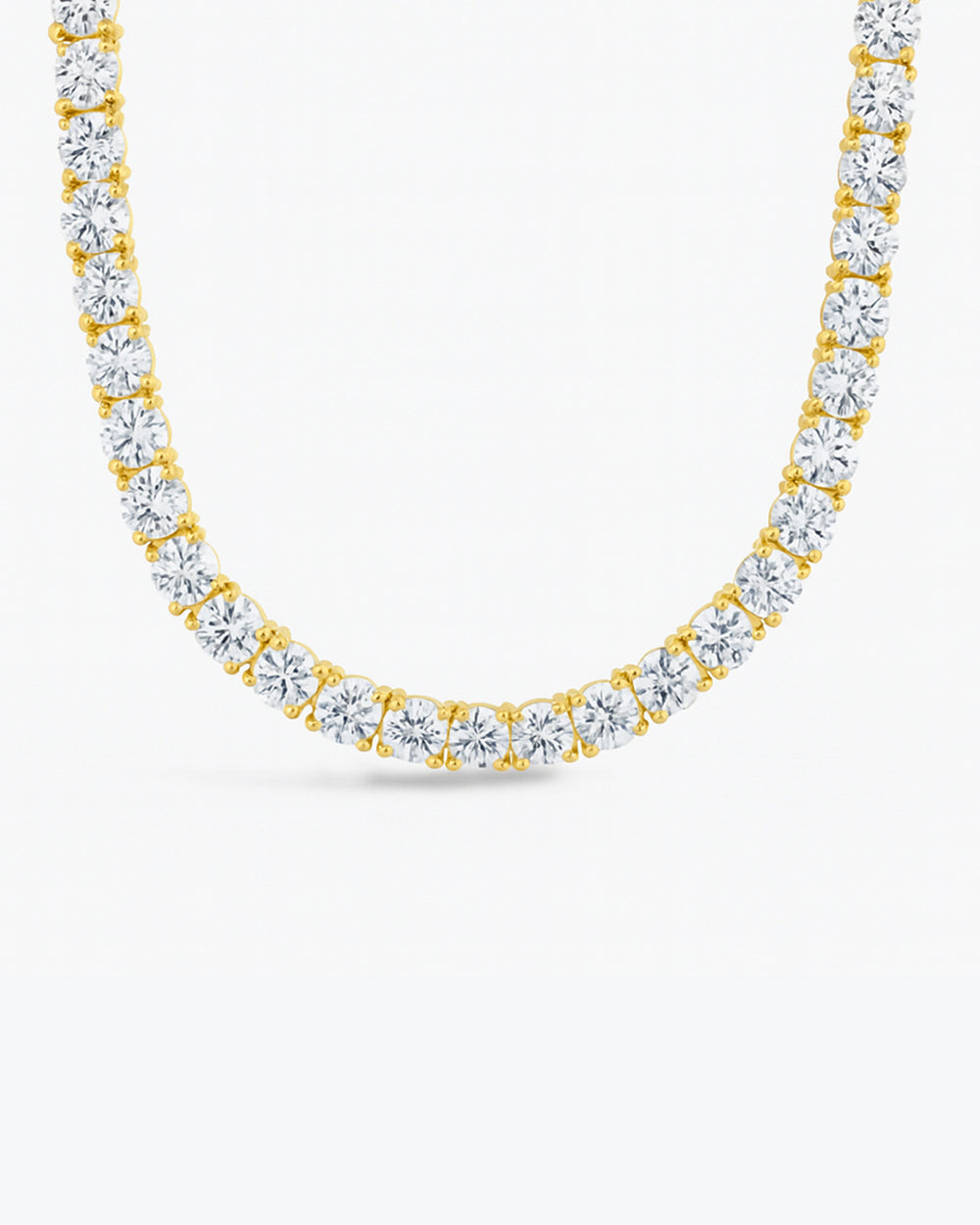 Marisol Round Cut CZ Tennis Necklace