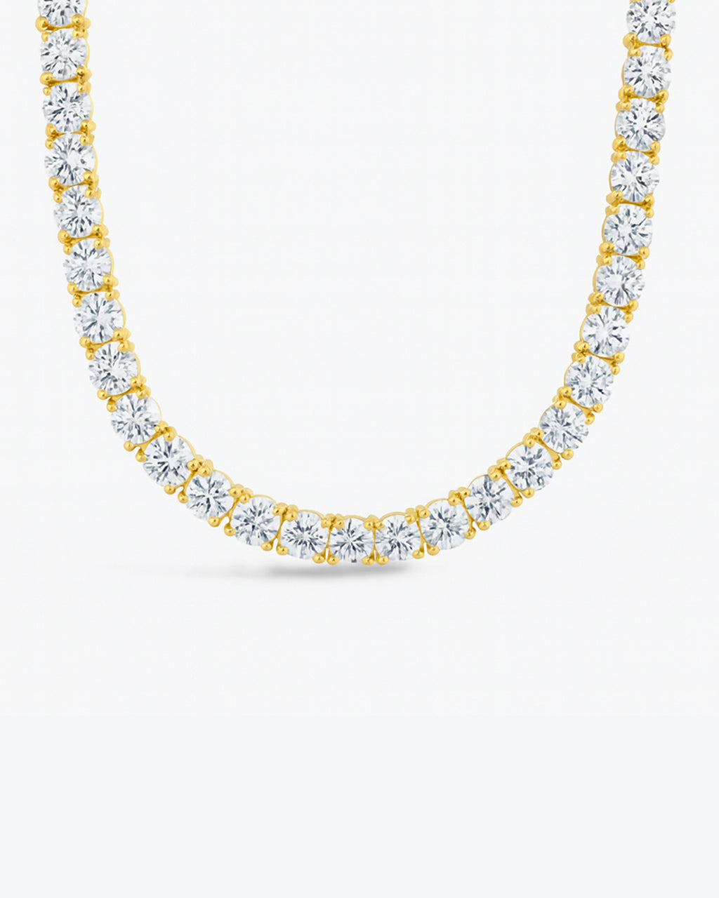 Marisol Round Cut CZ Tennis Necklace