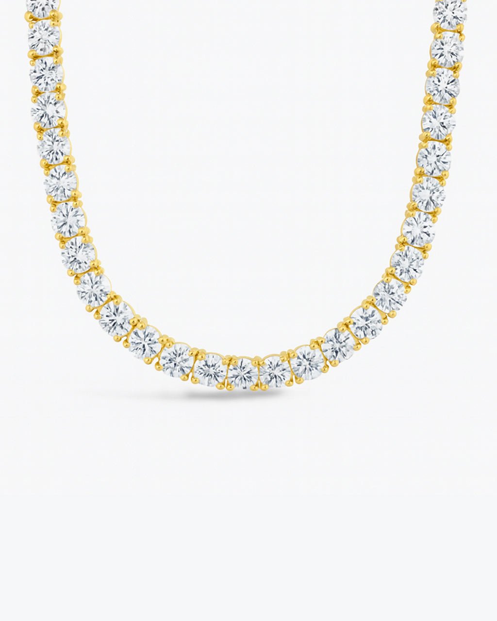 Marisol Round Cut CZ Tennis Necklace - Sterling Forever