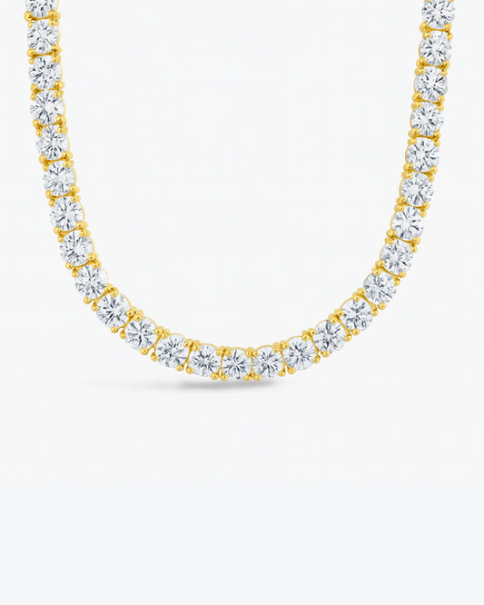 Marisol Round Cut CZ Tennis Necklace