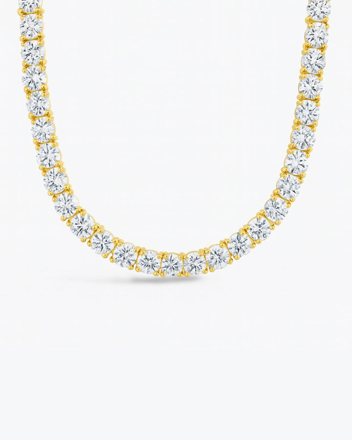 Marisol Round Cut CZ Tennis Necklace