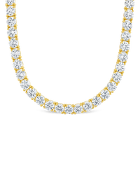 Marisol Round Cut CZ Tennis Necklace