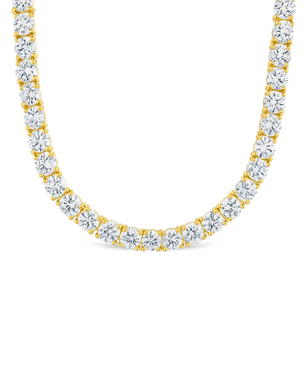 Marisol Round Cut CZ Tennis Necklace