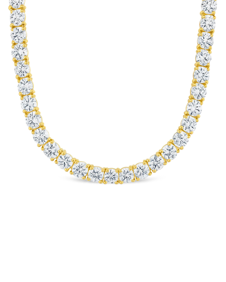 Marisol Round Cut CZ Tennis Necklace