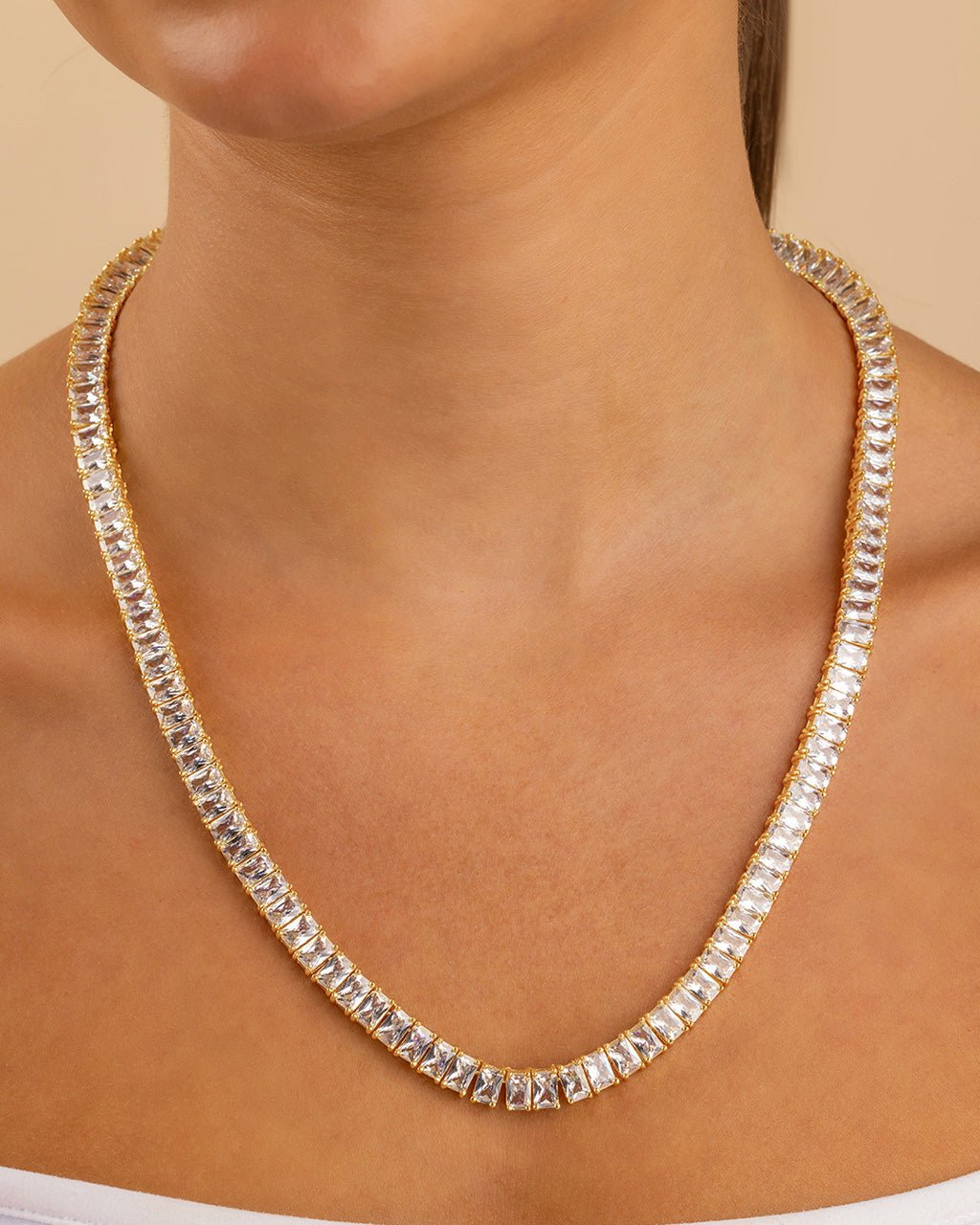 Nicoleta Tennis Necklace - Sterling Forever