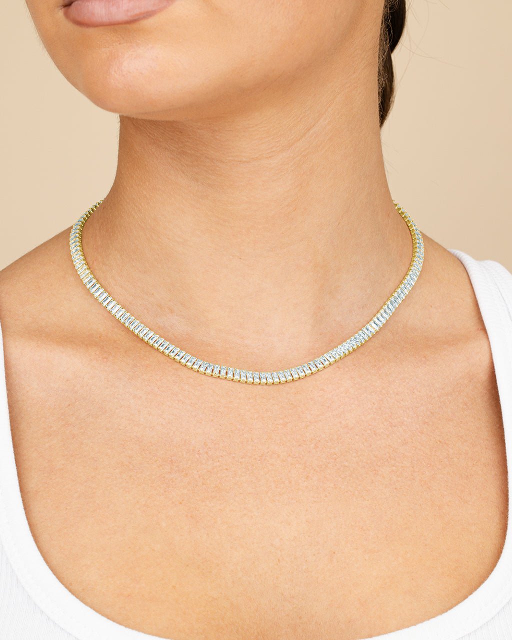Nicoleta Tennis Necklace - Sterling Forever