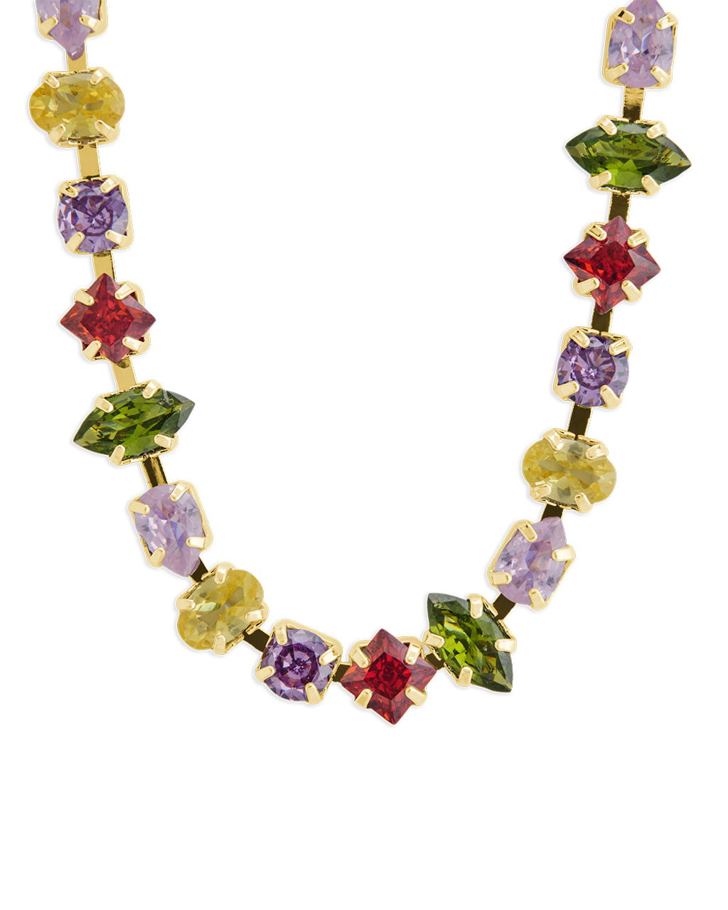 Kaleidoscope Tennis Necklace - Sterling Forever