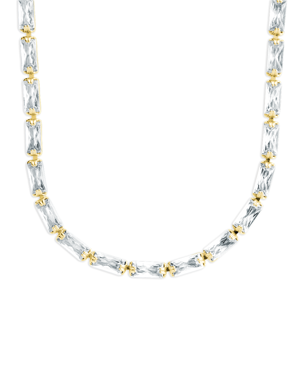 Madeline Baguette Tennis Necklace