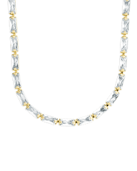 Madeline Baguette Tennis Necklace - Sterling Forever