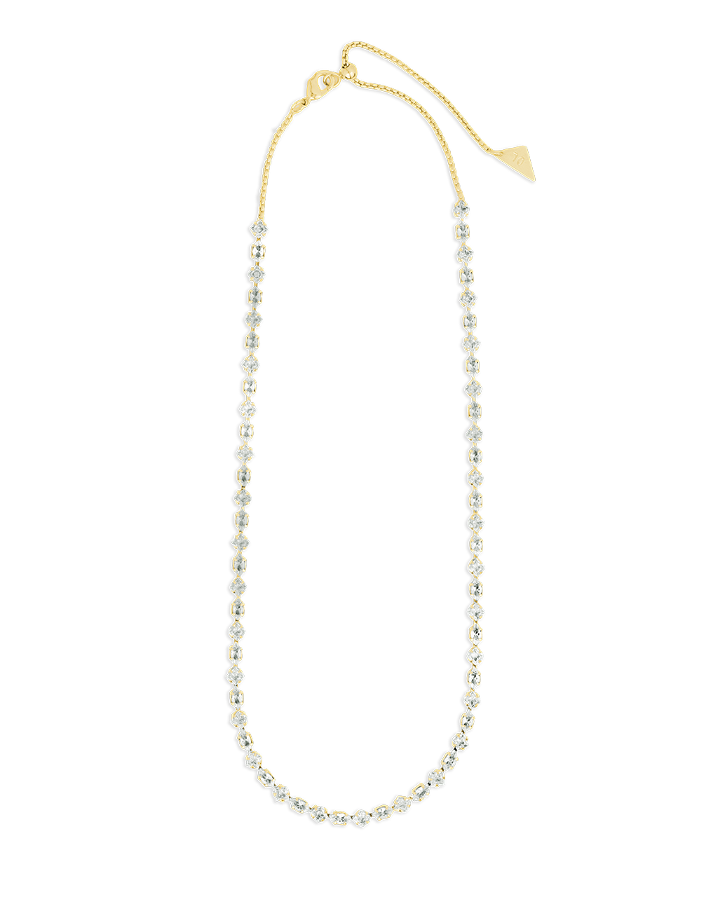 Kite Cut Tennis Necklace