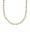 Elongated Hexagon Cut Tennis Necklace - Sterling Forever