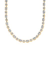 Elongated Hexagon Cut Tennis Necklace - Sterling Forever