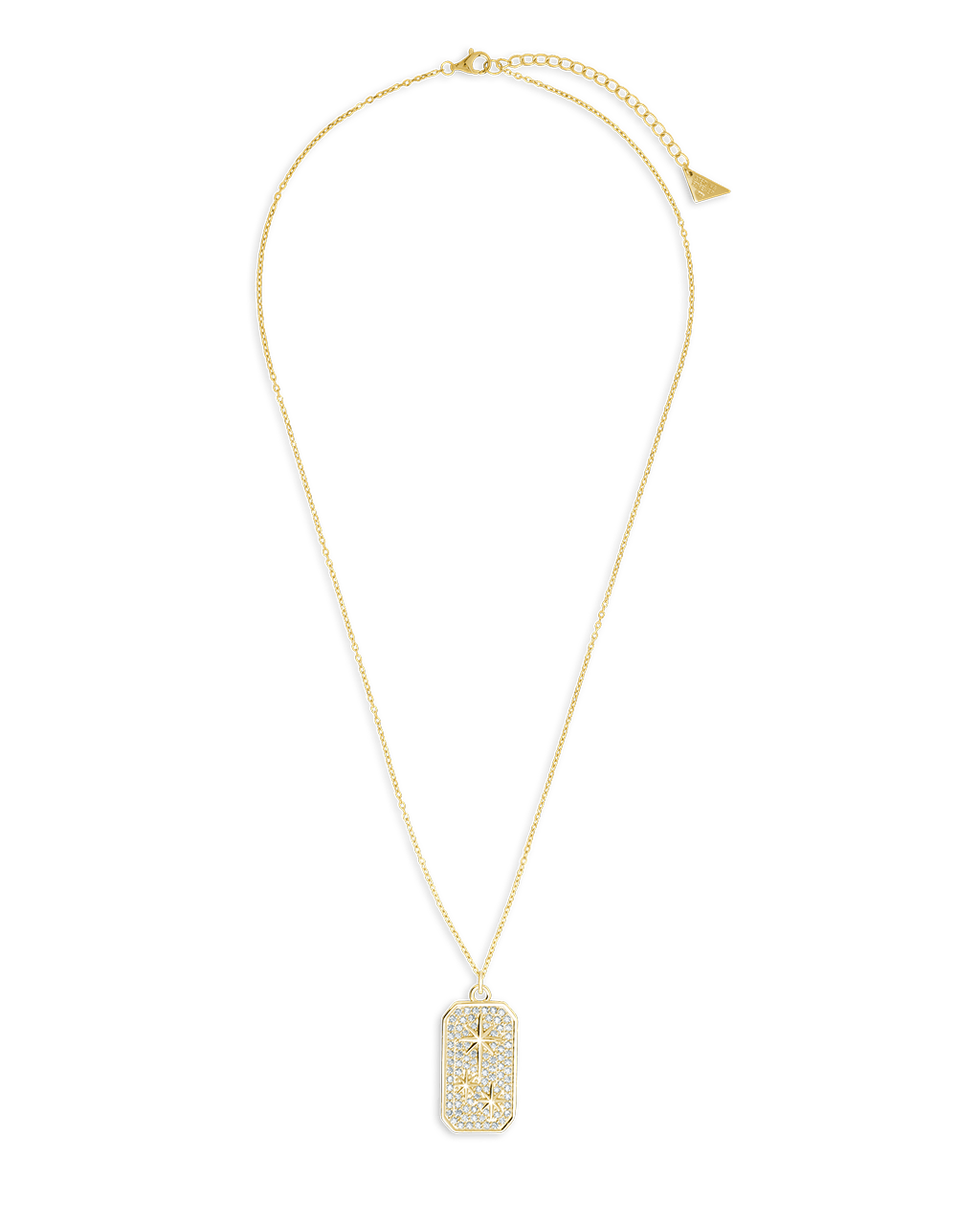 Pave CZ North Star Pendant - Sterling Forever