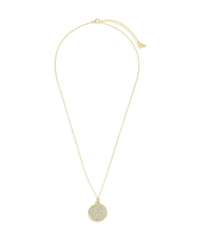 Pave CZ Circle Pendant - Sterling Forever