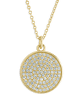 Pave CZ Circle Pendant - Sterling Forever