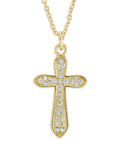 Pave CZ Cross Pendant - Sterling Forever