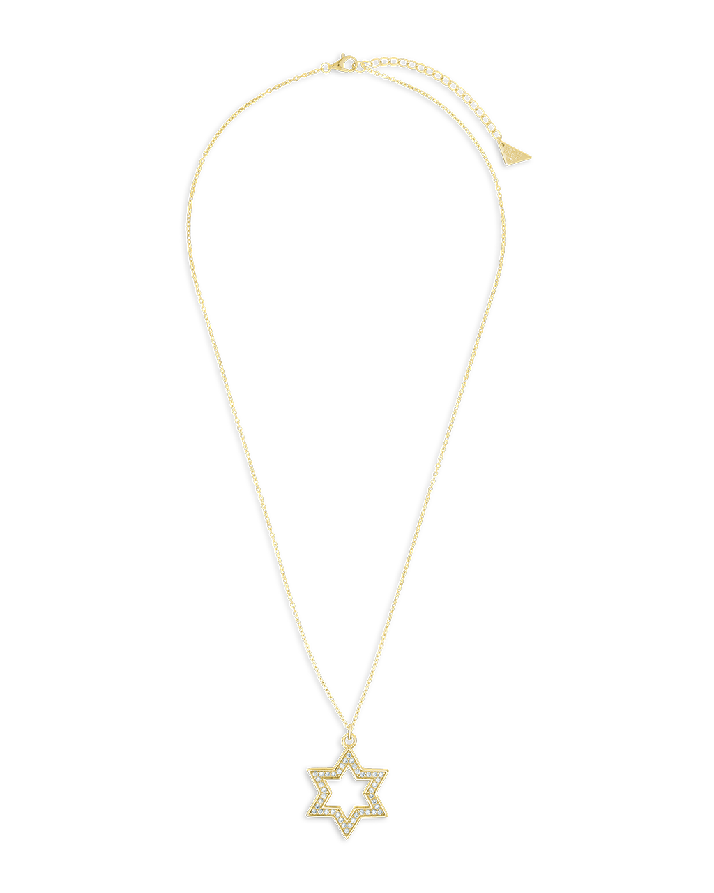 Pave CZ Star of David Pendant