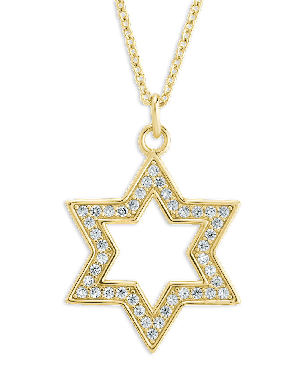 Pave CZ Star of David Pendant - Sterling Forever