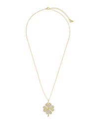 Pave CZ Shamrock Pendant - Sterling Forever