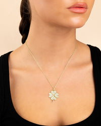 Pave CZ Shamrock Pendant - Sterling Forever