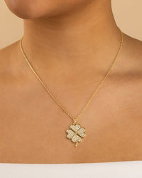 Pave CZ Shamrock Pendant - Sterling Forever