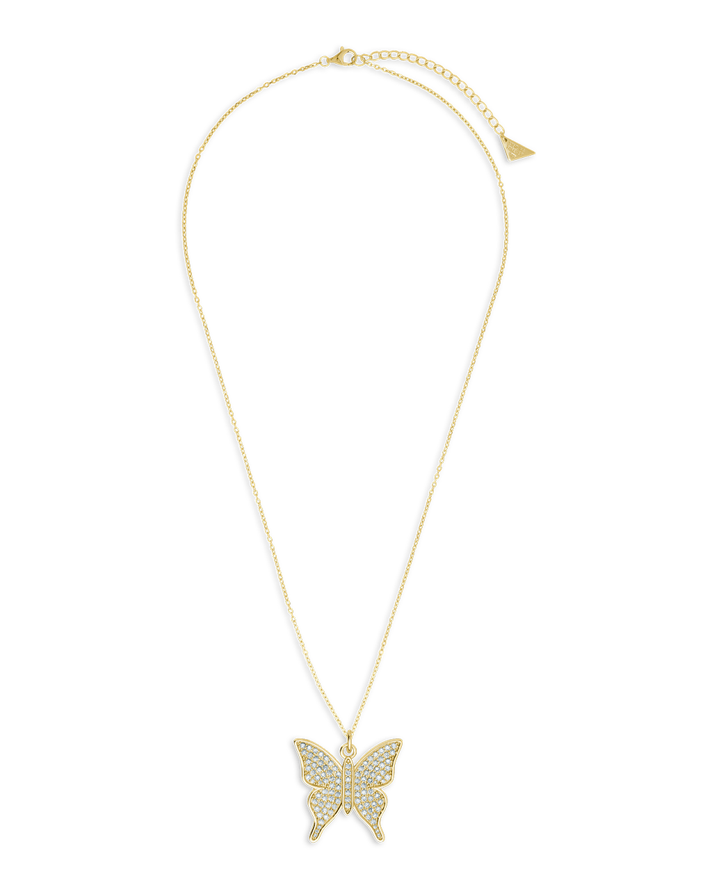 Pave CZ Butterfly Pendant - Sterling Forever
