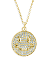 Pave CZ Positivity Pendant - Sterling Forever