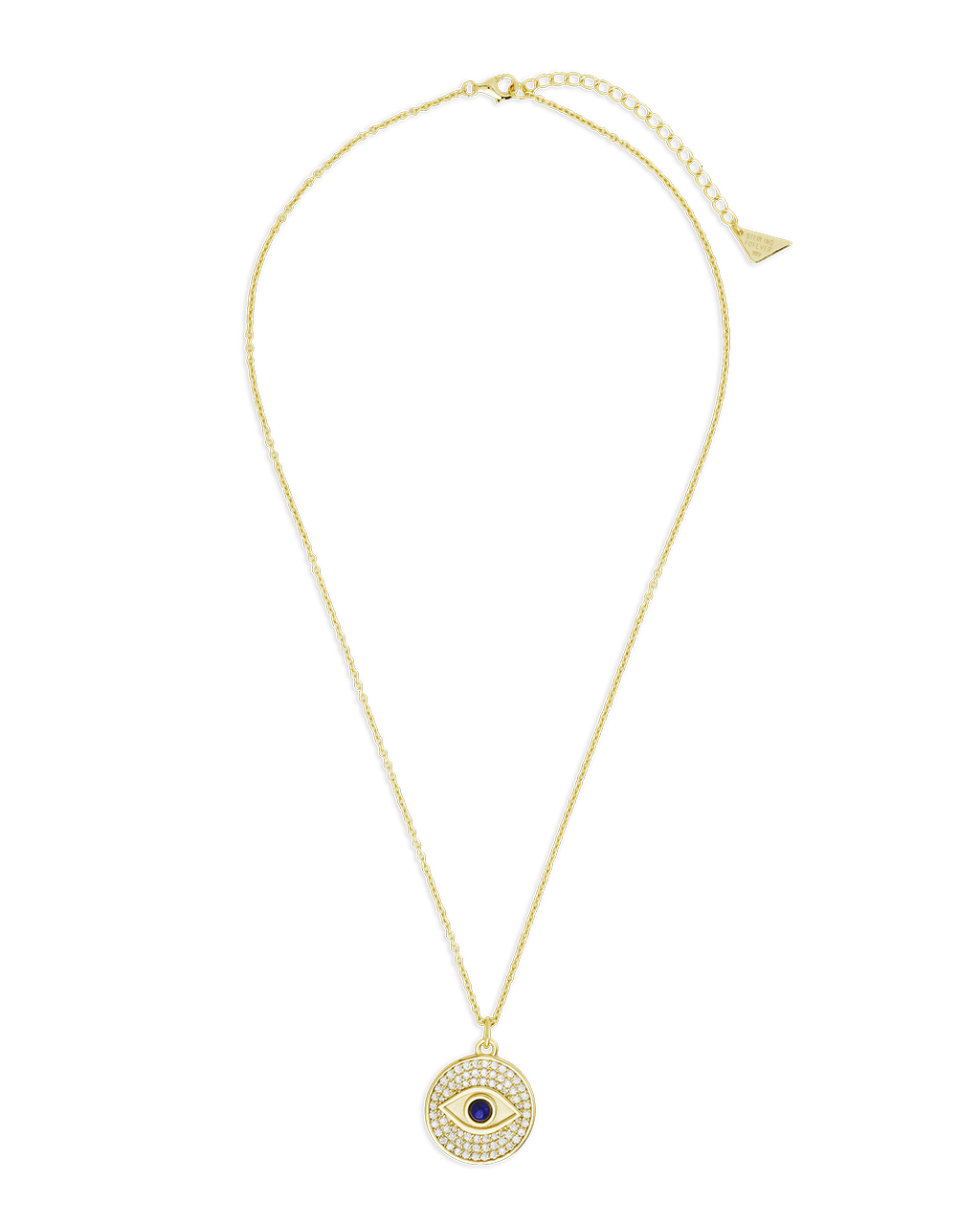 Pave CZ Evil Eye Pendant