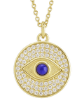 Pave CZ Evil Eye Pendant - Sterling Forever