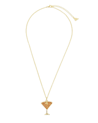 Pave CZ Espresso Martini Pendant - Sterling Forever