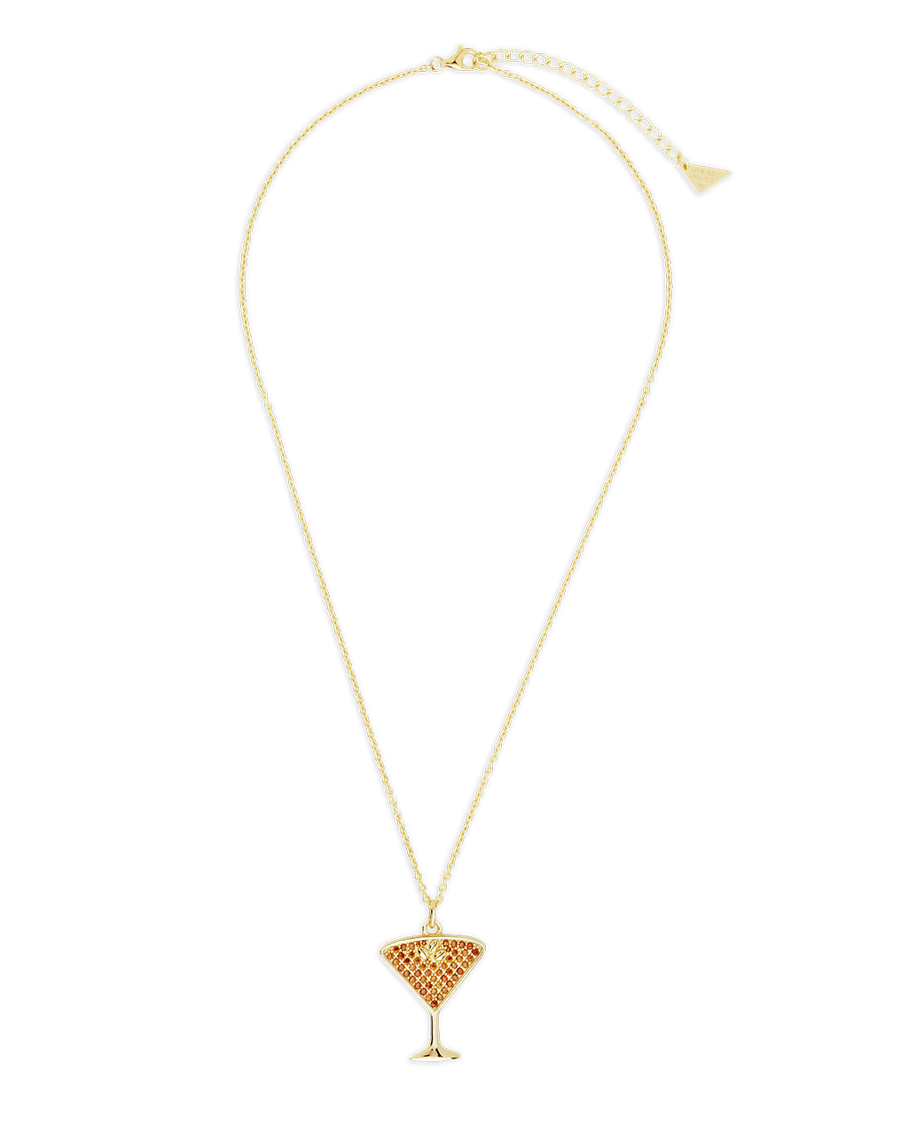 Pave CZ Espresso Martini Pendant - Sterling Forever