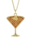 Pave CZ Espresso Martini Pendant - Sterling Forever