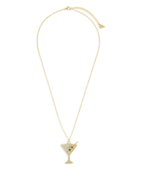 Pave CZ Dirty Martini Pendant - Sterling Forever