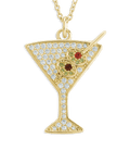 Pave CZ Dirty Martini Pendant - Sterling Forever