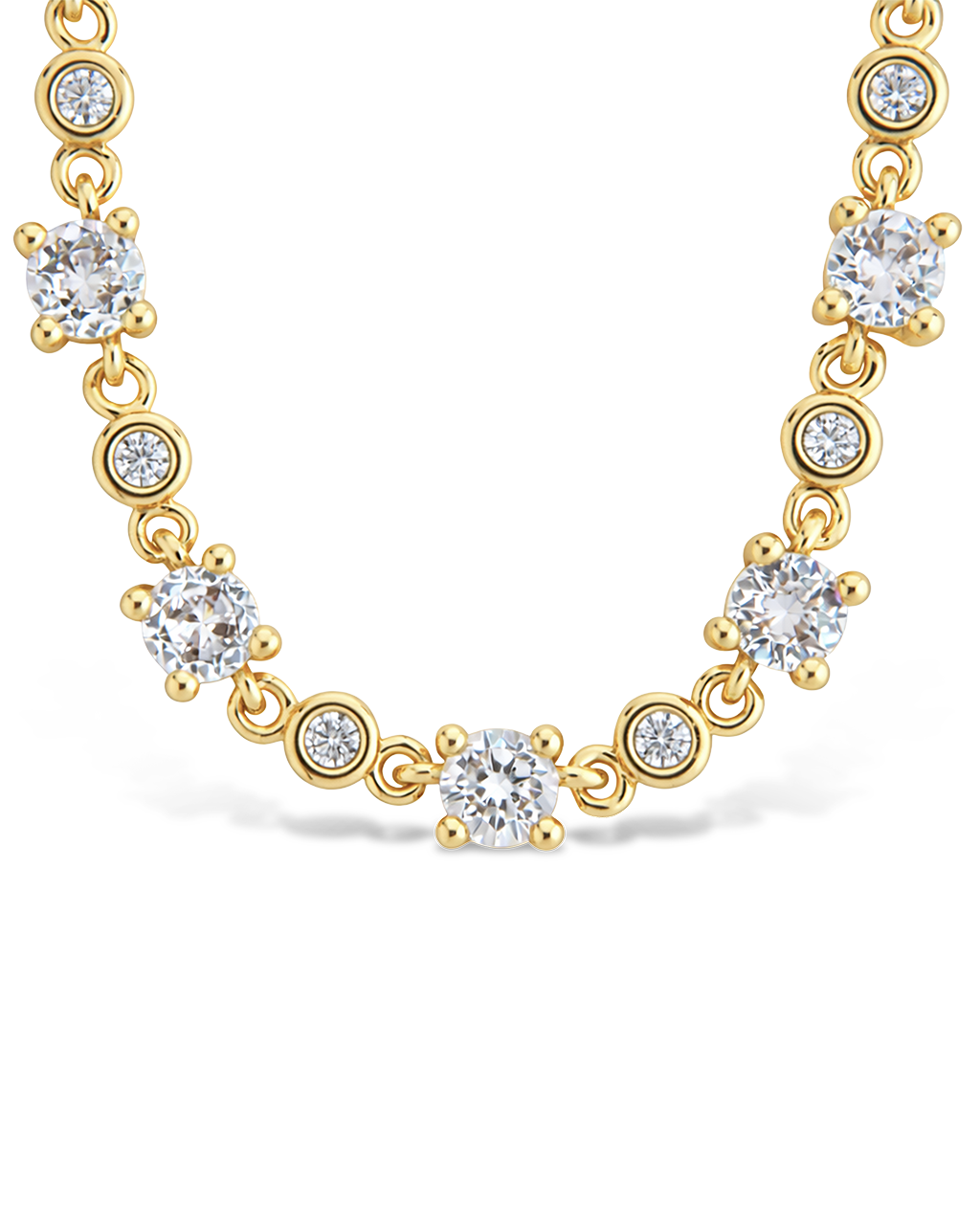 Laurie Crystal Tennis Necklace
