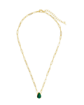 Luisa Emerald Drop Necklace