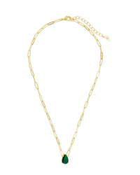 Luisa Emerald Drop Necklace