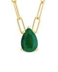 Luisa Emerald Drop Necklace