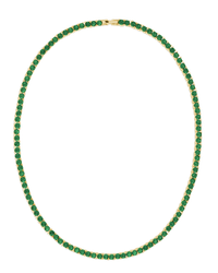 Laurie Emerald CZ Tennis Necklace