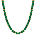 Laurie Emerald CZ Tennis Necklace