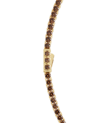 Cecil Chocolate CZ Tennis Necklace