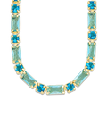Georgia Aquamarine CZ Tennis Necklace