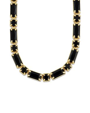 Georgia Black CZ Tennis Necklace
